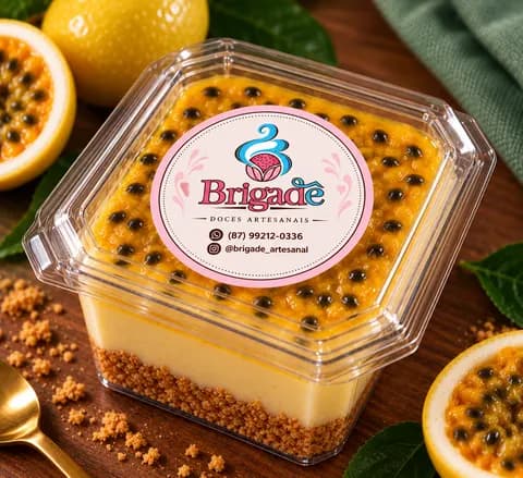 Torta fria de maracujá